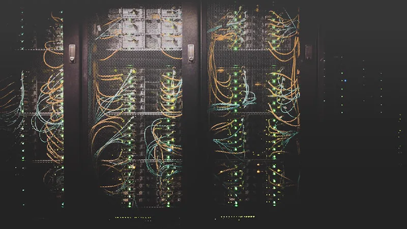 Rack com matriz HDMI legada e equipamentos AV-over-IP